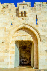 Wall Mural - the jaffa gate of Jerusalem, Israel. in sunny day