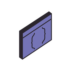 website page with parenthesis