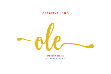 OLE lettering logo is simple, easy to understand and authoritative