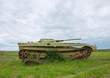 © Eric Lafforgue - Tank wreck from the civil war in a field, Huila Province, Caconda, Angola