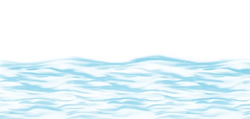 Water waves illustration in blue colour 