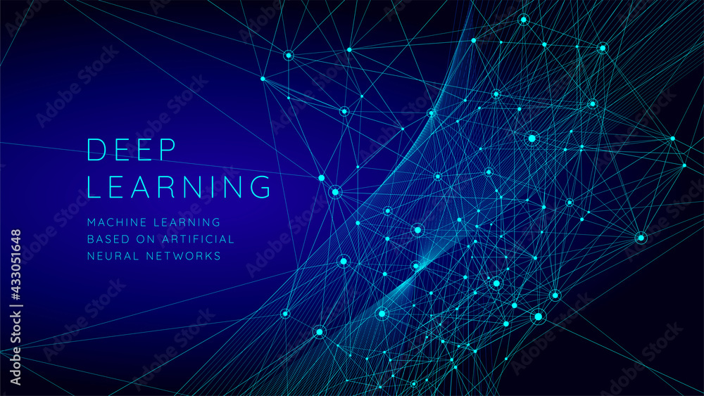 Technology concept background banner, big data analytics, blockchain ...