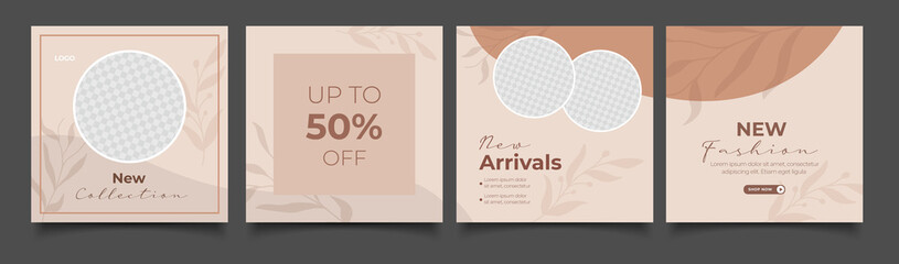 social media template banner blog fashion sale promotion.