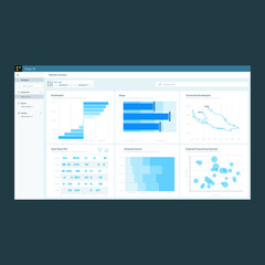  Dashboard report.Data report.Power bi. Business. EPS10