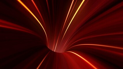 Fototapete - Streak light inside wormhole and blackhole, visualize of warp drive thru galaxy time travel in space of universe, burst crazy speed of internet connection