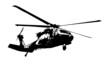 Helicóptero militar vetorizada e bonita.