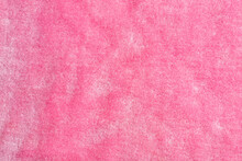 Pink Plush Texture Background - Top View