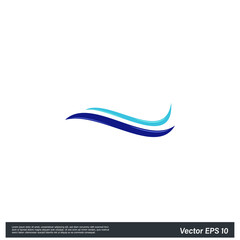 Sticker - water wave icon 