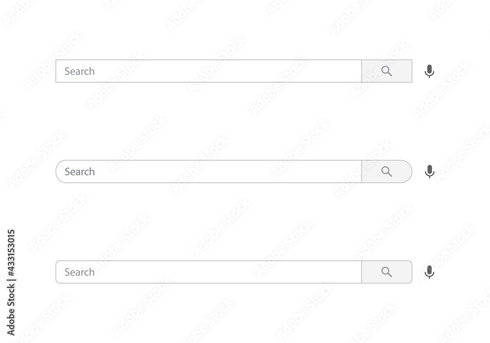 Youtube Search Bar Icon Vector of Channel. Website Searching Box