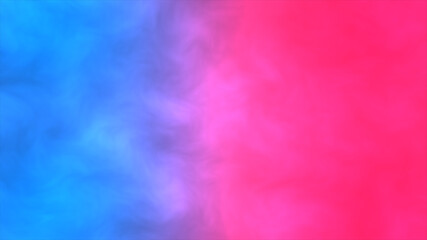 Canvas Print - Blue and pink smoke background