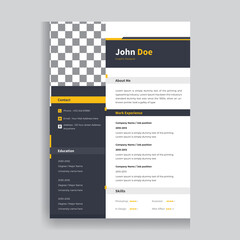 Wall Mural - Modern C Resume Template