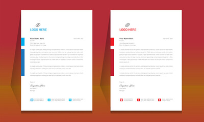 letterhead format template, business style letterhead design template. company letterhead template d