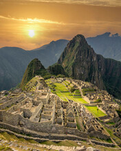 View To Machu Picchu Inca Ruins