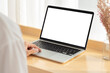 © Bell - Mockup image of a man working at the laptop