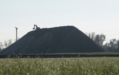 Wall Mural - mining of the natural resource sand