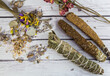 Sahumos, artisan incenses made with herbs and flowers.