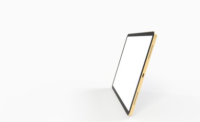 Poster - Tablet pc  computer with blank screen 3d