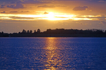 Poster - Abend am Veerse Meer, Zeeland