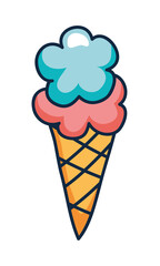 Sticker - ice cream cone