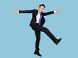 © Tom Wang - Excited young  businessman jumping and dancing