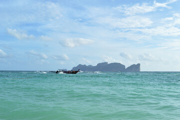 View of Koh Phi Phi Island in Krabi Province, Thailand. 