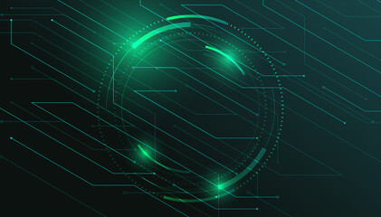 Wall Mural - technology connection digital data abstract background. simple futuristic modern geometric connectio