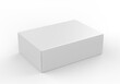 © godesignz - Blank white product packaging paper cardboard box. 3d render illustration.
