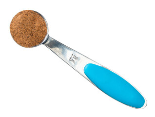 Wall Mural - nutmeg powder in measuring teaspoon cutout