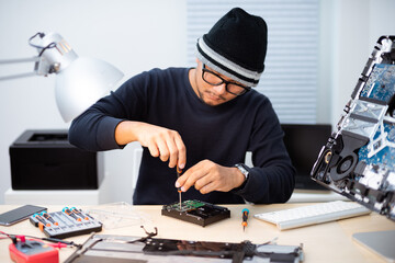 repairing the broken computer