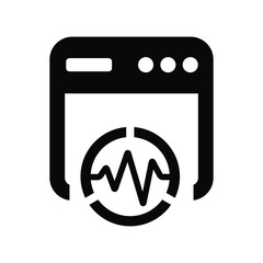 Wall Mural - website analytics icon