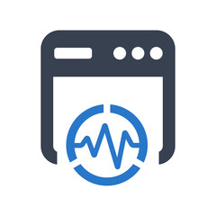 Wall Mural - website analytics icon