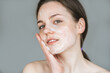 © Utkamandarinka - Woman soap face clean skin beauty spa skin care female portrait close up