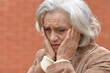 © aletia2011 - Close up portrait of sad senior woman