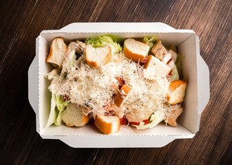 Sticker - Packed Caesar salad - takeaway container or delivery