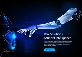 High-tech technology background texture. with virtual graphic interface. and Futuristic artificial intelligence