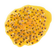 Passion Fruit  Isolated On A White Background