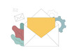 © Tanya Selez - E-marketing, reaching target audience with emails. Vector Illustration
