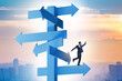 © Elnur - Businessman at the crossroads choosing strategy