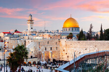 Old Jerusalem, Israel At Dusk