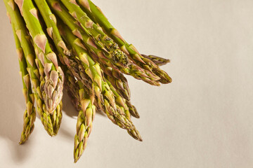 Wall Mural - fresh, raw, asparagus from a roadside market in Amish Country, Lancaster County, Pennsylvania, USA