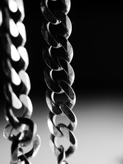 Wall Mural - Vertical shot of a metal chain