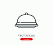 © Rovshan - Tray vector icon.  Editable stroke. Symbol in Line Art Style for Design, Presentation, Website or Apps Elements, Logo. Pixel vector graphics - Vector
