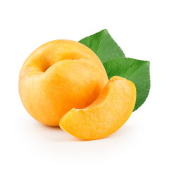 Wall Mural - Apricot with slice