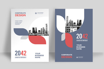 City Background Business Book Cover Design Template