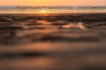 Wall Mural - sunset at the beach