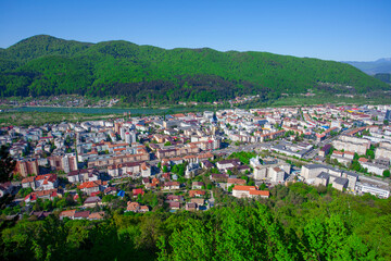 Wall Mural - Piatra Neamt city in summer. Romania, travel destination