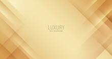 Abstract Modern Light Gold Background With Copy Space. Luxury And Elegant Concept Design With Golden Line.