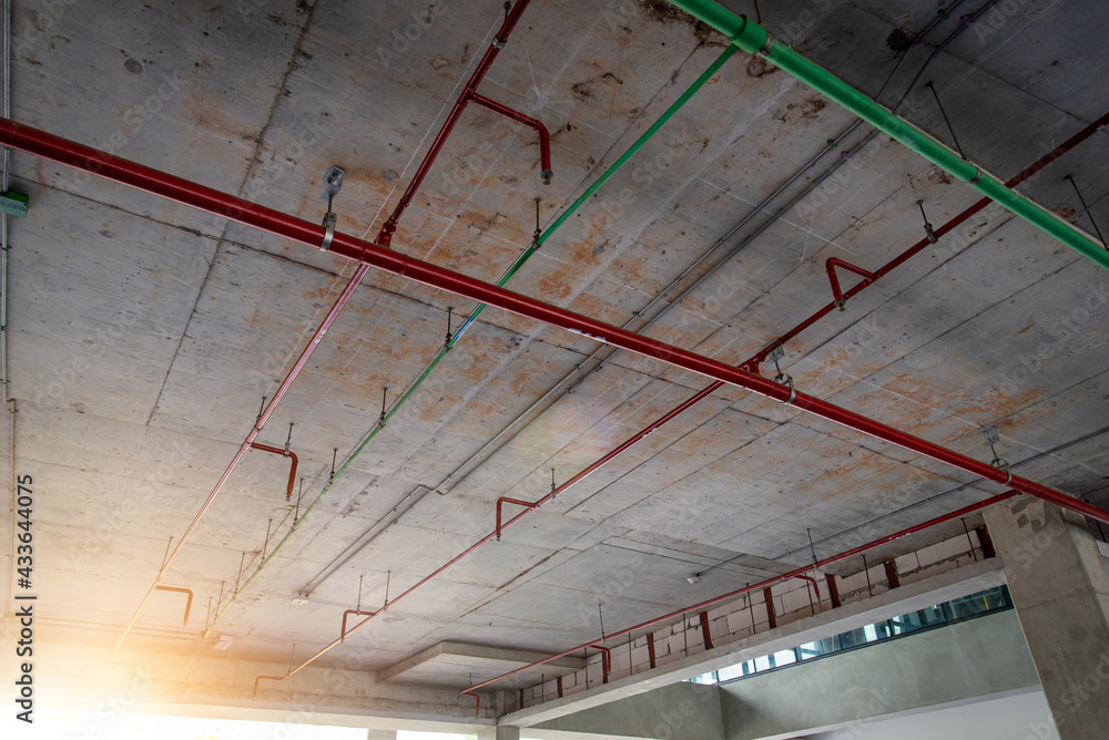 Electrical junction box and Pipe installing of electricity line in ...