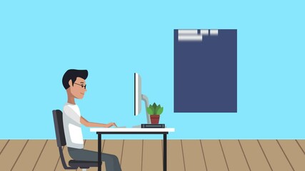 man with code programming software