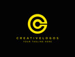 Creative CC Letter Logo Design, Alphabet CC Logo Design Vector, Initials Letter CC Logo Template